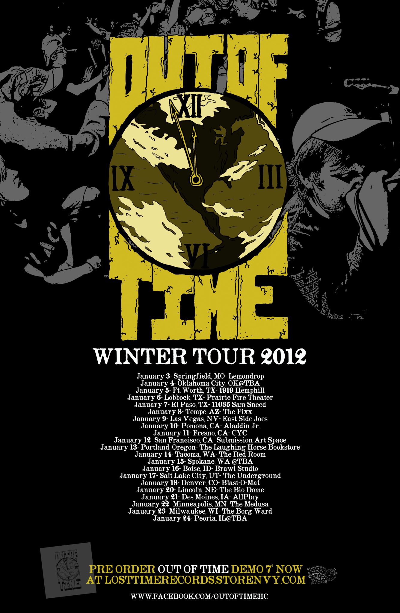 Out Of Time tour dates