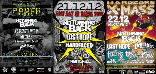 no turning back 2012 shows