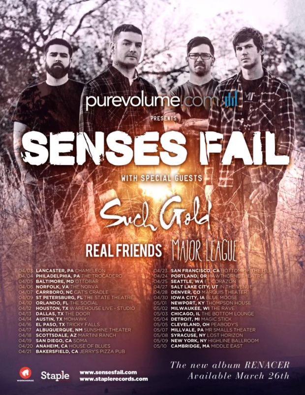 SENSES FAIL tour