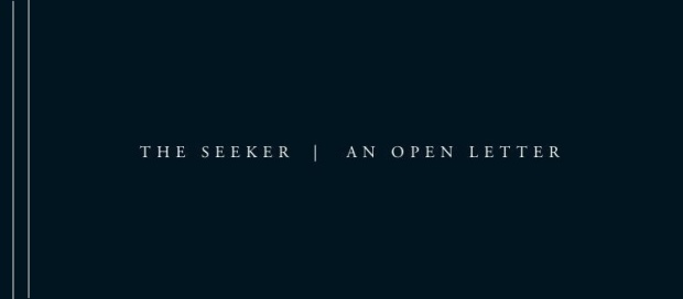 THE SEEKER letter