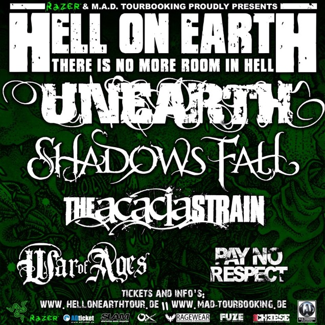 Hell On Earth Tour flyer