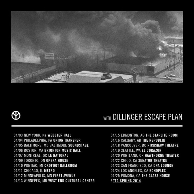 DILLINGER ESCAPE PLAN tour