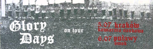 GLORY DAYS tour GLORY DAYS tour