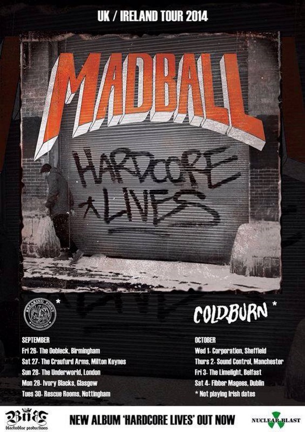 MADBALL on tour in the UK