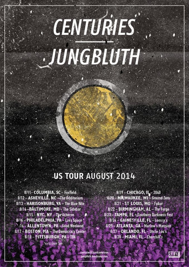 CENTURIES us tour with JUNGBLUTH