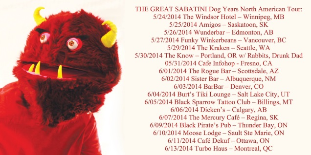 THE GREAT SABATINI on tour