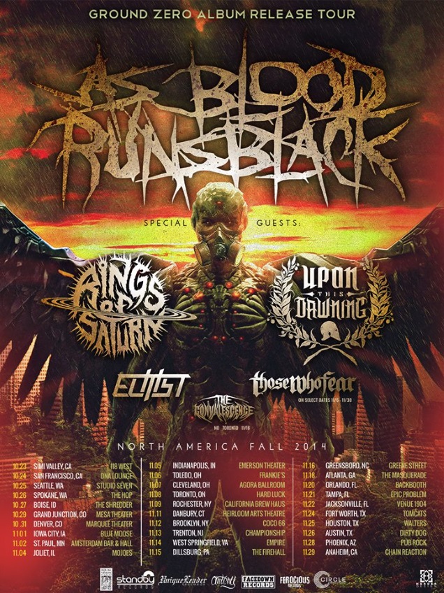 AS BLOOD RUNS BLACK on tour