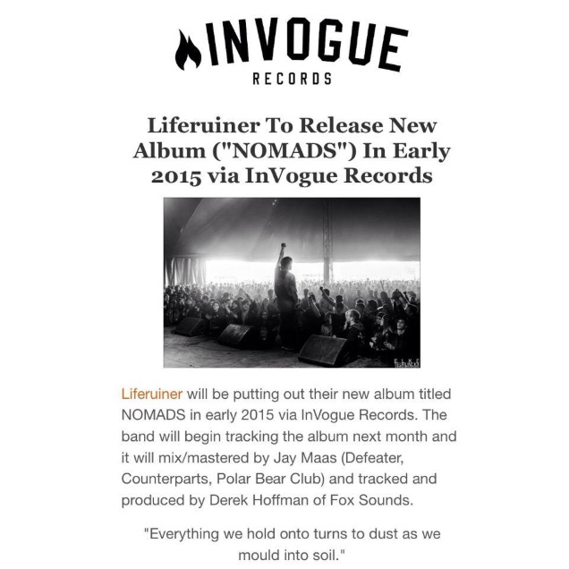 InVogue Records announcement