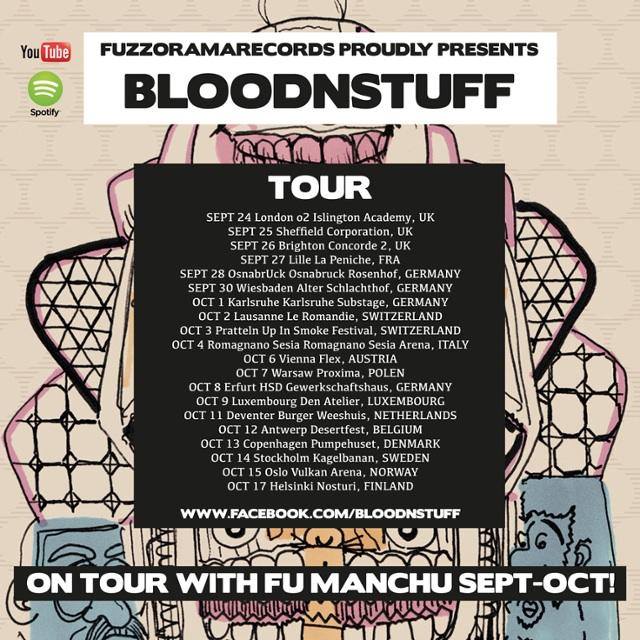 BLOODNSTUFF on tour