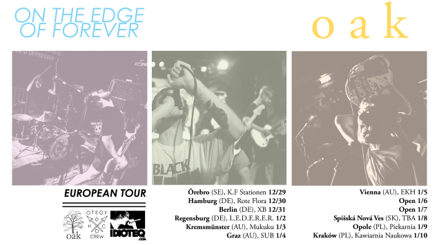 OAK on tour with ON THE EDGE OF FOREVER