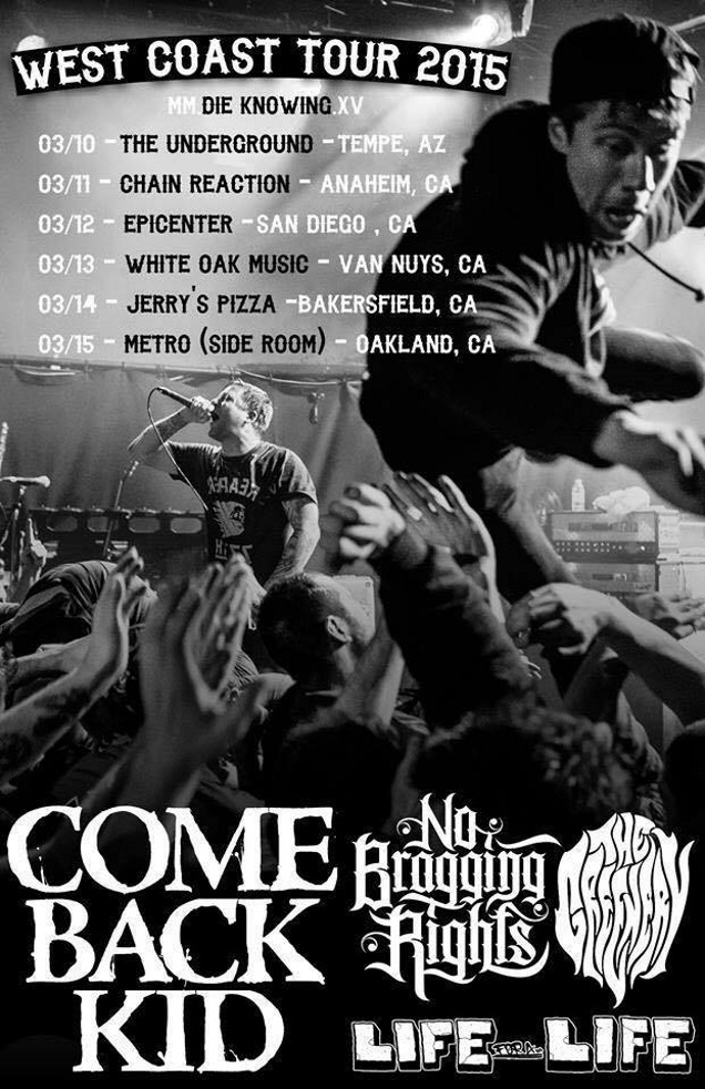 WEST COST TOUR by NO BRAGGING RIGHTS