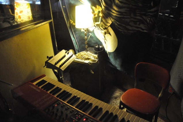 WHALE FALL recording sessions in the studio