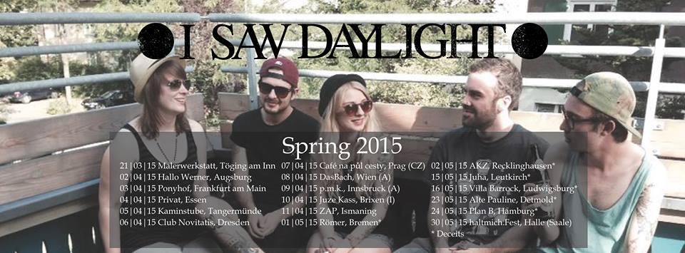 I SAW DAYLIGHT dates