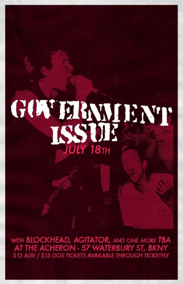 GOVERNMENT ISSUE gig