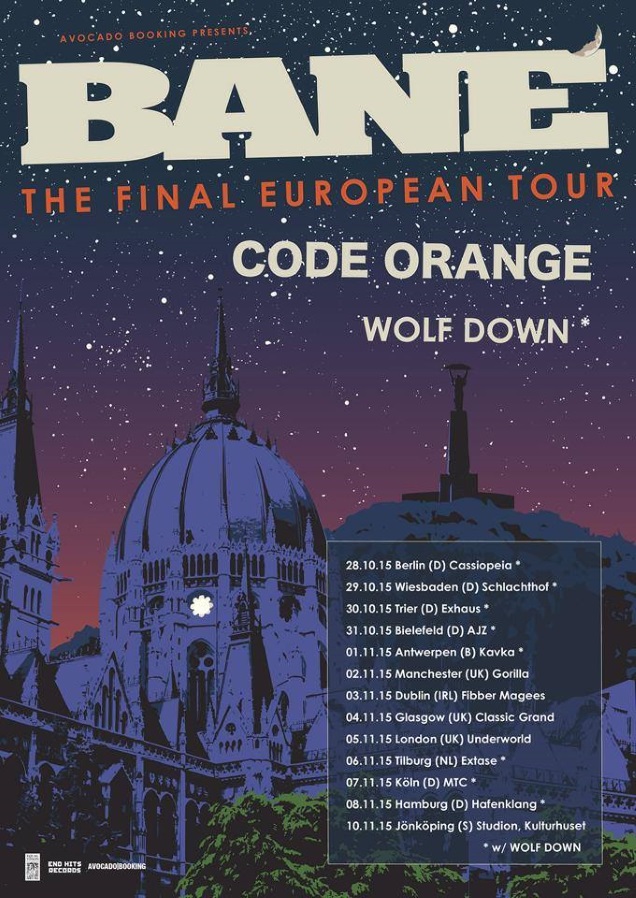BANE tour dates with CODE ORANGE