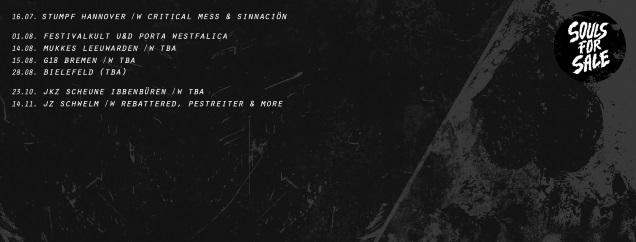 SOULS FOR SALE dates