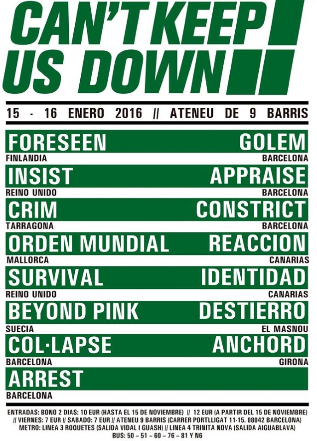 Cant Keep Us Down fest