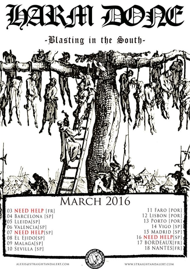 HARM DONE tour dates