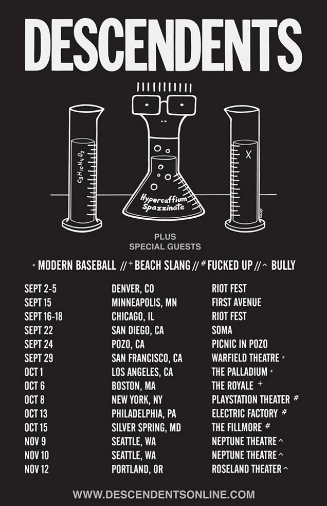 DESCEDENTS tour dates