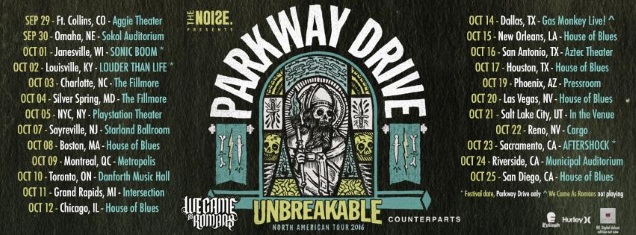 PARKWAY DRIVE live