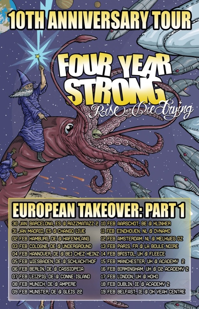 FOUR YEAR STRONG UE tour