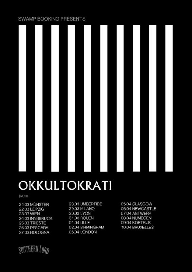 OKKULTOKRATI Announces European Tour Dates