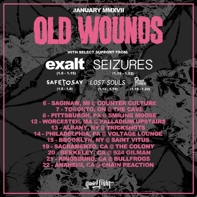 OLD WOUNDS tour dates