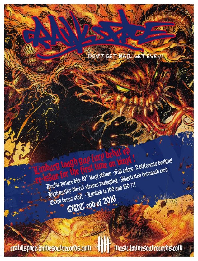 90 metal/hardcore act CRAWLSPACE re-release their 1998 record on Knives Out Records! 1 CRAWLSPACE promo