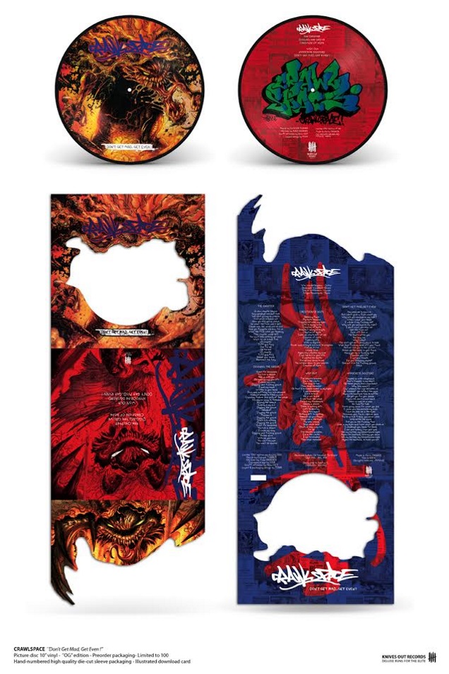 90 metal/hardcore act CRAWLSPACE re-release their 1998 record on Knives Out Records! 3 CRAWLSPACE!